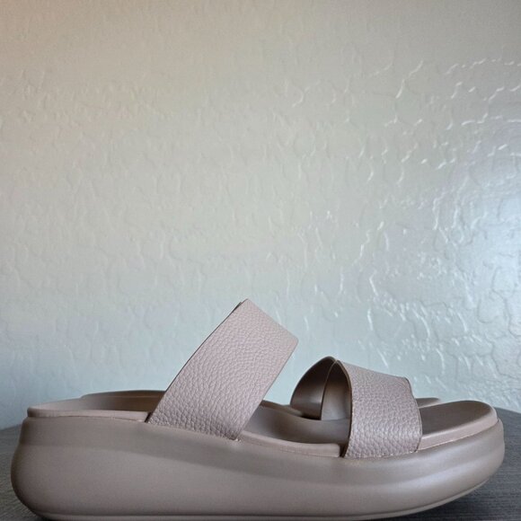 Naturalizer Drift 2 Toe Loop Chunky Sandal Sand Drift Brown Leather 9 Minimalist - Picture 1 of 9